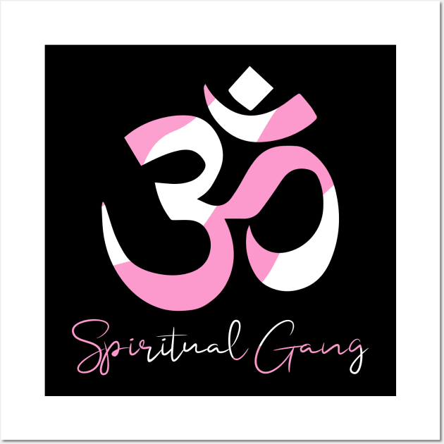 Spiritual Gang with om sign Yoga design Wall Art by FOGSJ